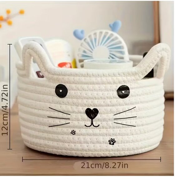 Cat Face Storage Basket - NEW - Picture 4 of 4